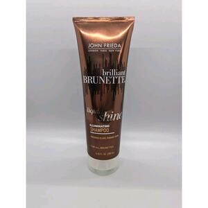 John Frieda Brilliant Brunette Illuminating Shampoo Liquid Shine 8.45oz Disc (N)